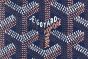 Goyard Grenelle Passport Cover Navy Blue