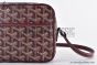 Goyard Cap-Vert PM Bag Canvas & Calfskin Burgundy