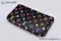 LV x TM Key Pouch Black Murakami Monogram Canvas M13664