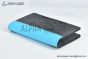 LV Pocket Organizer Wallet Black/Turquoise Monogram Eclipse Reverse Canvas M11469
