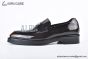 Prada Chocolate Brown Patent Leather Loafers
