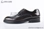 Prada Brushed Brown Leather Derby