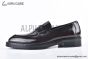 Prada Brown Brushed Leather Loafer