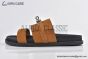 Hermes Jackson Brown Suede Goatskin Sandal