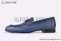 Hermes Paris Blue Leather Loafer