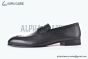 Hermes Paris Black Calf & Croco Patern Leather Loafer