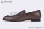 Hermes Paris Dark Brown Leather Loafer