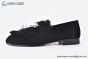 Hermes Honore Black Suede Leather with Hair Details