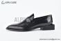 Balenciaga Black Waxed Leather Loafer