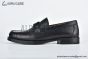 Ferragamo Gancini Black Grained Leather Loafer