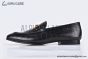 Gucci Black Croco Patern Leather Loafer with Horsebit