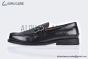 Gucci Monogram Canvas / Black Leather Buckle Loafer