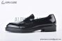 Prada Chocolate Black Patent Leather Loafers