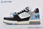 LV Trainer Sneaker Monogram Canvas & Leather Blue 1AC50S