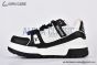 LV Trainer Maxi Sneaker Leather Black & White 1ABZQ9