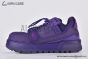 LV Trainer Maxi Sneaker Alligator-printed Nubuck Leather Purple 1ACNM0