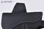 Dior Saddle Bag Black Grained Calfskin White Stiches