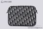 Dior Saddle Triple Pouch Beige & Black Dior Oblique Jacquard