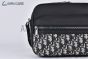 Dior Rider 2.0 Zipped Messenger Bag Beige & Black Oblique Jacquard with Black Grained Calfskin