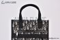 Dior Safari North-South Tote Bag Beige & Black Oblique Jacquard