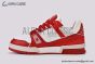 LV x Product Red Trainer Sneaker Monogram-embossed Red & White 1A8PJW