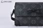 LV Steamer Wearable Wallet Monogram Eclipse Canvas Black M81783