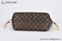 LV Neverfull MM Monogram Beige & Brown M46975