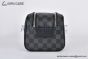 LV Dopp Kit Toilet Pouch Damier Graphite Canvas Black N40127
