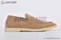 Loro Piana Summer Walk Loafer Suede Light Wood Smoke