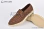 Loro Piana Summer Charms Walk Loafer Suede Rain Drops