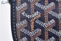 Goyard Belvedere PM Bag Canvas & Taurillon Leather Navy Blue