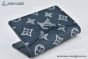 LV Pocket Organizer Wallet Ink Blue/White Monogram Leather M83378