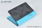 LV Pocket Organizer Wallet Black/Turquoise Monogram Eclipse Reverse Canvas M11469