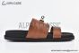 Hermes Jackson Brown Heritage Calf Leather Sandal