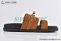Hermes Jackson Brown Suede Goatskin Sandal
