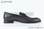 Hermes Paris Black Calf & Croco Patern Leather Loafer