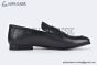 Hermes Paris Black Goat Leather Loafer with Tassel