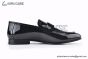 Hermes Paris Black Patent Leather Loafer