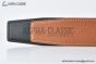 HERMES Constance Belt Buckle & Noir / Orange Reversible Togo & Box 135 Leather Belt