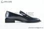 Balenciaga Gradient Blue/Black Waxed Leather Loafer