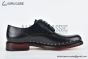 Dior Carlo Black Smooth Leather Derby with Silver-Finish Studs