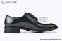 Ferragamo Smooth Black Leather Derby