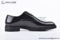 Ferragamo Brown Patent Leather Lace-up Derby