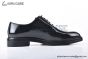 Ferragamo Black Patent Leather Lace-up Derby