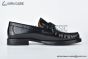Ferragamo Gancini Black Patent Leather Loafer