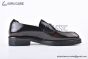 Prada Chocolate Brown Patent Leather Loafers