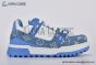 LV Trainer Maxi Sneaker Monogram Denim Blue 1ACWHW