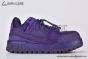 LV Trainer Maxi Sneaker Alligator-printed Nubuck Leather Purple 1ACNM0