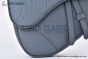 Dior Saddle Bag Deep Gray Gravity Leather with Deep Gray Grained Calfskin