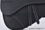 Dior Saddle Bag Black Grained Calfskin White Stiches